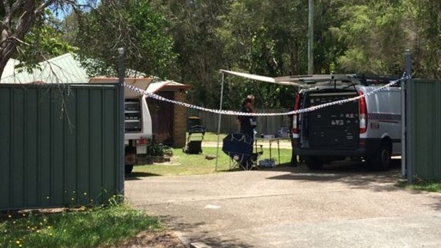 Forensic crews are on scene at a Morayfield address after a toddler was shot.