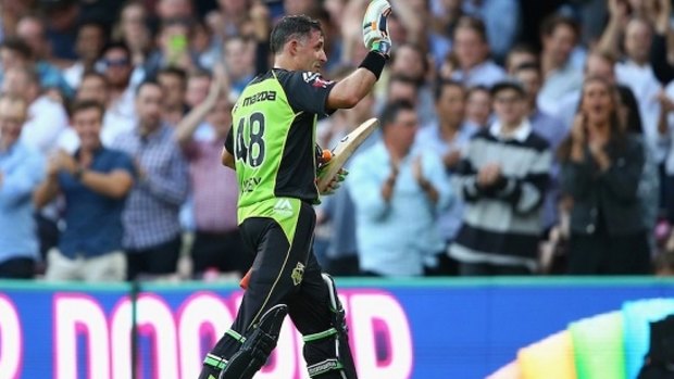 One more game?  Thunder captain Michael Husssey is hoping to prolong his time in the lime green with a semi-final fixture against the Adelaide Strikers.