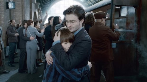 Harry Potter and son Albus Severus: A bit more fatherly than the new script, Cursed Child, deals with.