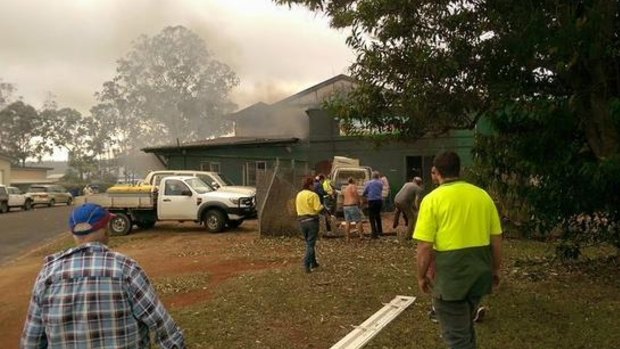 Ravenshoe explosion scene.