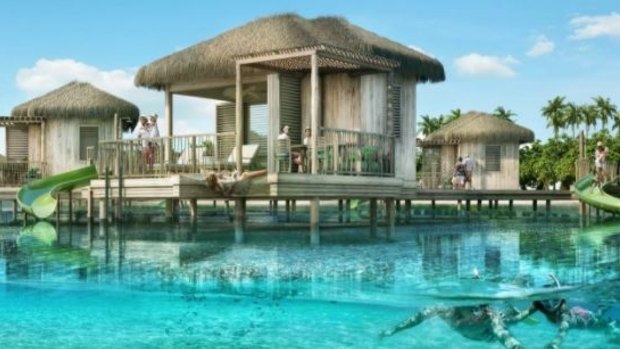 The new Coco Beach Club will offer the first overwater cabanas in The Bahamas.