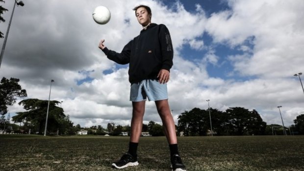 Auckland teenager Harry Amor downed a drone with a kick of a ball.