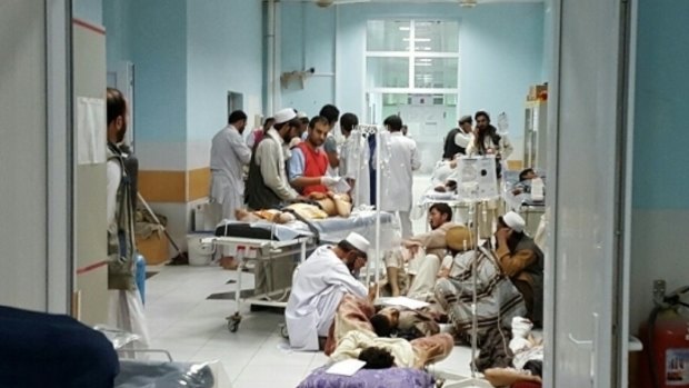 Before: the Medicins Sans Frontieres hospital in Kunduz before it was hit by air strikes.