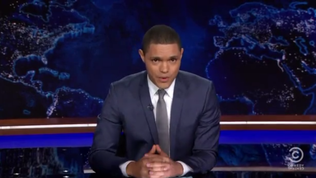 "To you the Daily Show viewer": Trevor Noah has made a smooth transition.