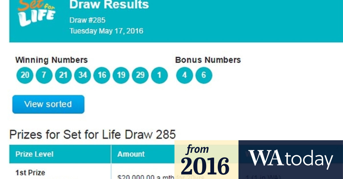 set 4 life lotto