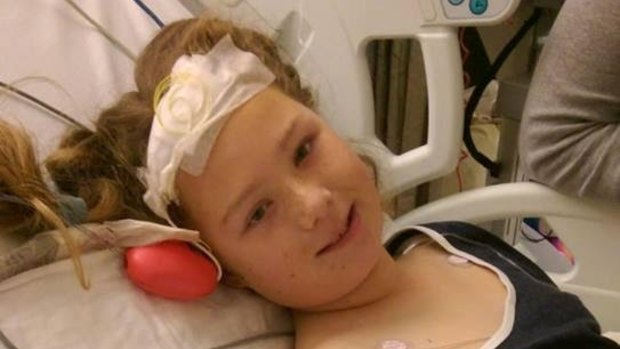 On the road to recovery, Tasmanian shooting victim Phoenix Newitt, 11.