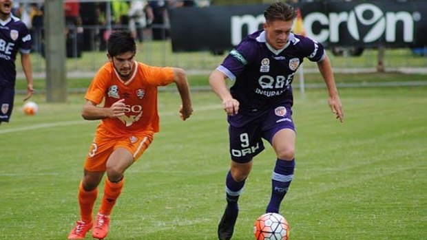 Talent spotted - home grown Perth Glory youth player Joe Knowles. 