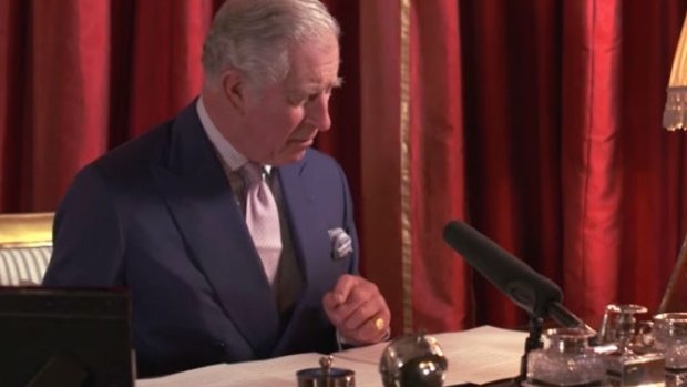 Prince Charles reads his Christmas Thought for the Day for the BBC.