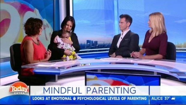As a special guest on Channel Nine's 'Today Extra' with mum Christy.