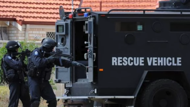 TRG officers were involved in a raid on a Burswood home where officers found guns and drugs.