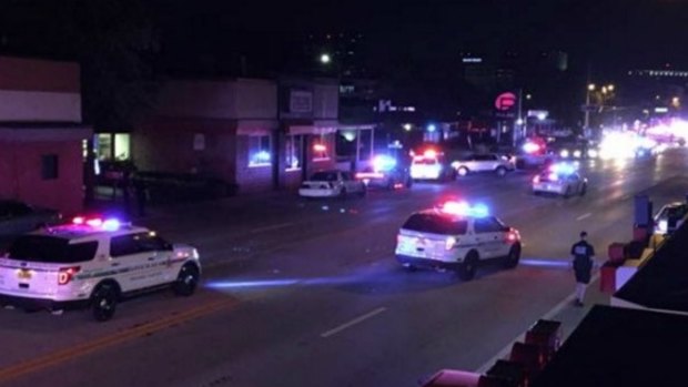 Police quickly swarmed the streets of Orlando.