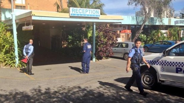 Forensic police at Scarborough's Indian Ocean Hotel after the robbery.