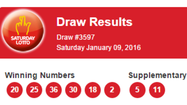 Lottery numbers for saturday
