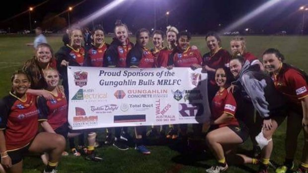 Gungahlin Bulls junior girls team.
