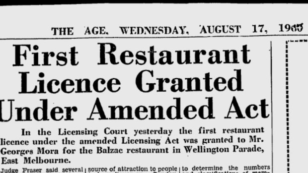 In 1960, Cafe Balzac was the first establishment in Victoria to be granted a restaurant liquor licence.