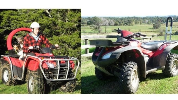 Examples of roll-over bars fitted to quad bikes.