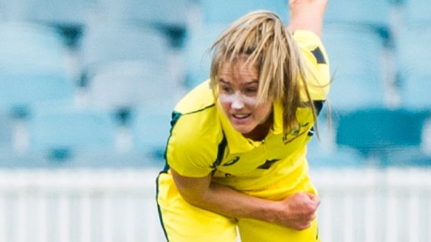 Confident: Ellyse Perry has faith in the security measures put in place by the ICC and Cricket Australia for the Women's World Cup.