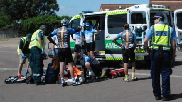 Two cyclists have been struck down by a vehicle in a suspected hit and run in the Esperance suburb of Castletown. 