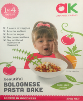 Campaigns manager for Parents’ Voice Alice Pryor said "low in sodium" claims on the packaging of Annabel Karmel products is "misleading".