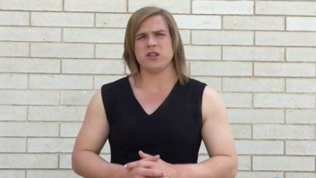 Transgender footballer Hannah Mouncey was barred from the AFLW draft. 