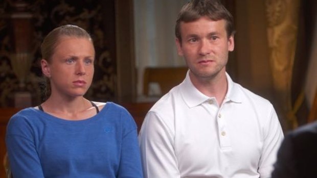 Concerned: Yuliya Stepanova and Vitaly Stepanov blew the whistle on Russia's systematic doping of athletes.