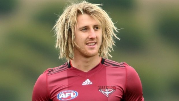 Suspended Essendon footballer Dyson Heppell.