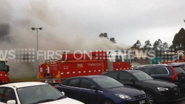 A fire broke out at consulting suites in the grounds of Latrobe Regional Hospital.