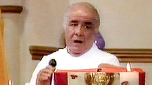 Father Anthony Bongiorno was seen covered in blood on the day of Maria James' murder.