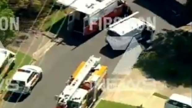 Police have locked down a Burpengary street while searches for explosives are conducted.