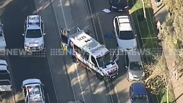 The schoolboy was hit on Balaclava Road in Caulfield North.  