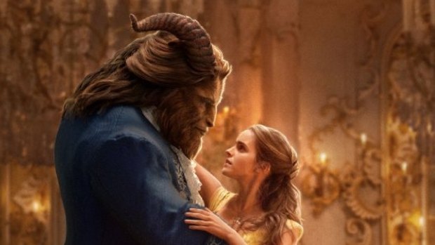 Emma Watson as Belle and Dan Stevens as Beast in Beauty and the Beast.