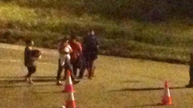 A baby is moved back from Melbourne to Nauru detention centre in the early hours of Thursday.