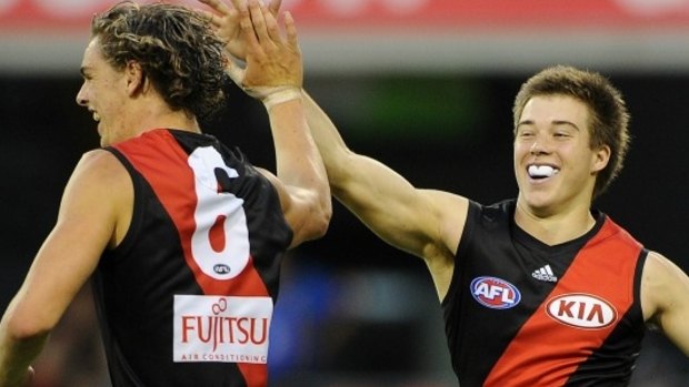 Finding positives: There has been joy in a tough season for Essendon.