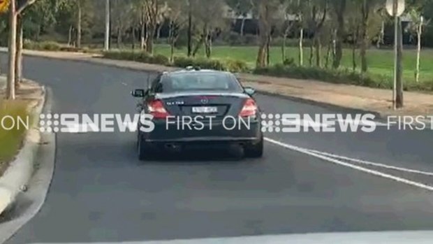 Detectives investigating the death of Karen Ristevski have been spotted retracing her movements in a black Mercedes identical to the one she owned.