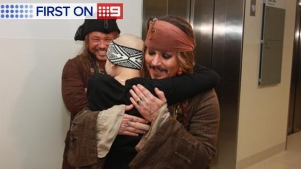 Johnny Depp endeared himself to Queenslanders by visiting sick kids at Brisbane's Lady Cilento Children's Hospital as his Pirates of the Caribbean character Jack Sparrow last year.