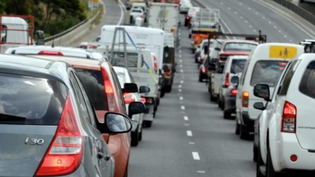 Drivers coming back to Brisbane from both the Gold and Sunshine coasts are facing frustrating delays of up to 40 kilometres.