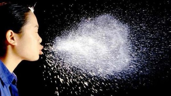 Sneezed bacteria travels four metres and lasts for 45 minutes in the ...
