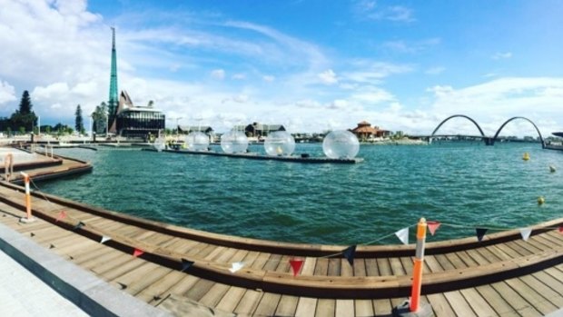 The opening celebrations at Elizabeth Quay will continue for three weeks until February 21.
