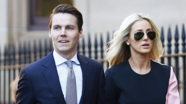 Curtis with his wife, PR supremo Roxy Jacenko. 