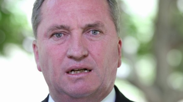 Federal Agriculture Minister Barnaby Joyce.