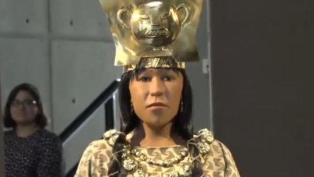 The face of Lady of Cao was revealed on Tuesday.