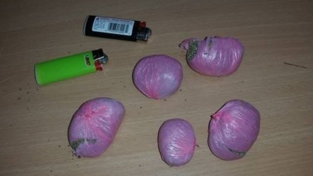 The cannabis parcels allegedly destined for Canberra prison.