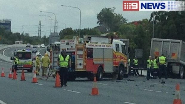 Three lanes southbound have been closed after a traffic crash that claimed the lives of two people.