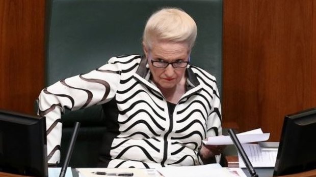 Speaker Bronwyn Bishop says: "I have to say I'll be repaying all expenses related to weddings, which while technically in the rules just doesn't look right."