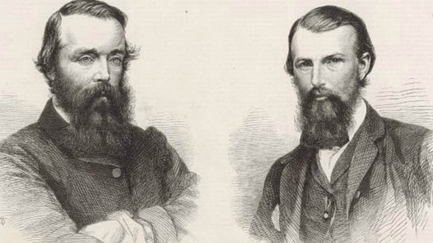 Explorers Robert O'Hara Burke and William John Wills.