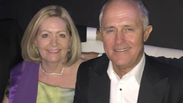 Lisa Scaffidi with Malcolm Turnbull, whose wife Lucy will speak at the Sydney conference.