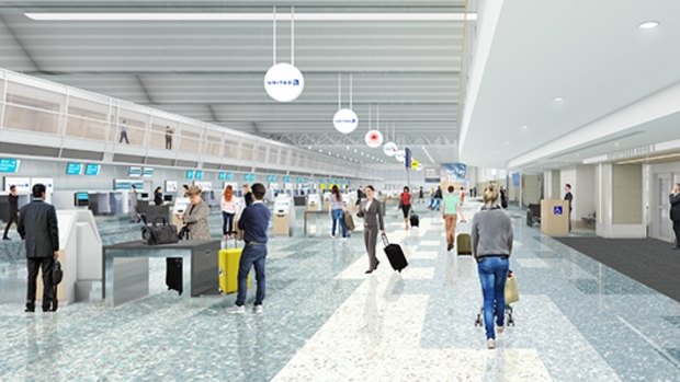 Rendering of the new Terminal 1 at Minneapolis-St. Paul International Airport  currently under construction.