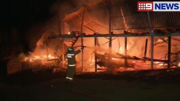 A man was badly burnt after a Gold Coast house fire. 