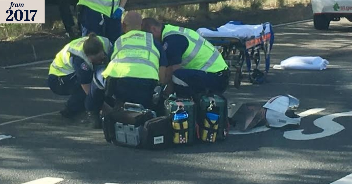 Motorcyclist injured in crash with bus near Sydney Harbour Bridge