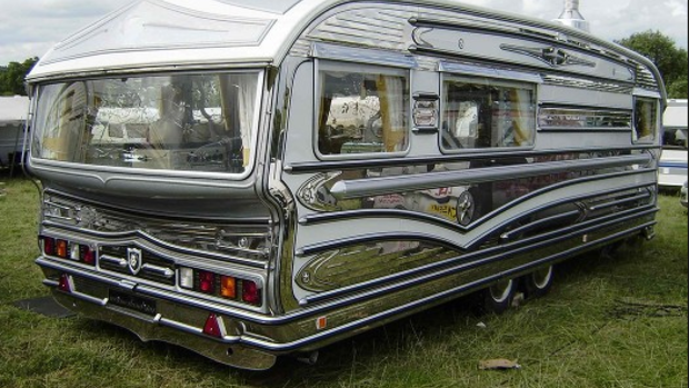 New digs: A 1958 Westmorland Star caravan like the one Fury will call home.